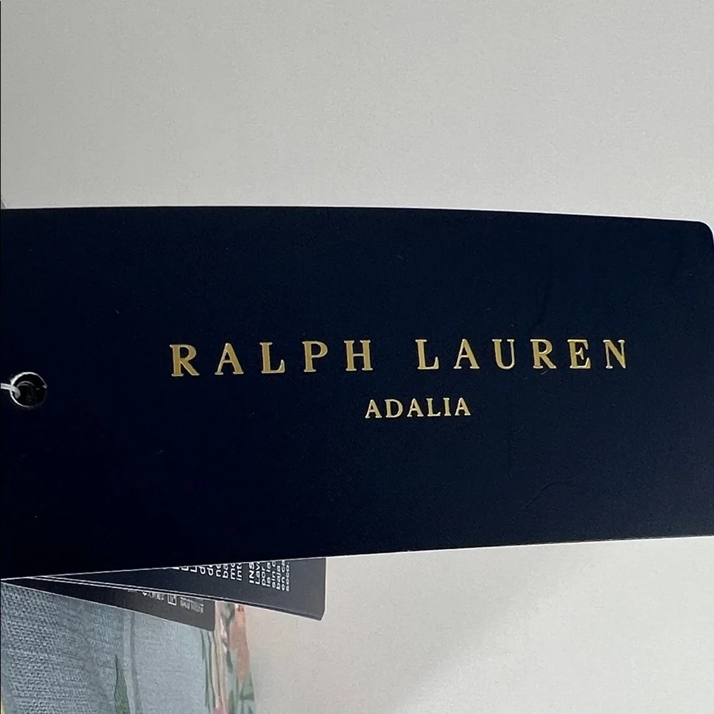 Ralph Lauren Adalia Duvet Cover Full Queen Blue Pink Floral Cottage Style NEW